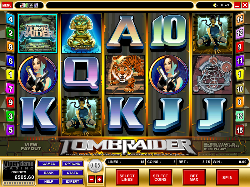 Tomb Raider Online Slot Machine