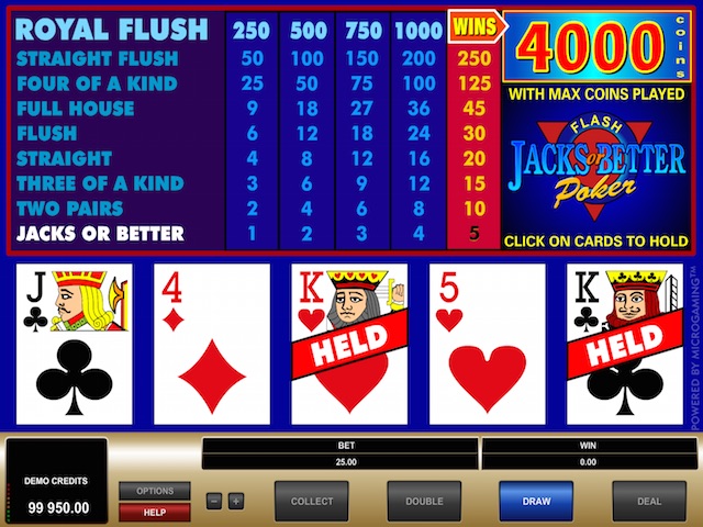 free video poker games online