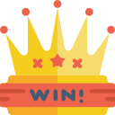 golden crown with big win casino written across